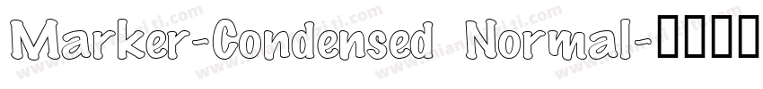 Marker-Condensed Normal字体转换